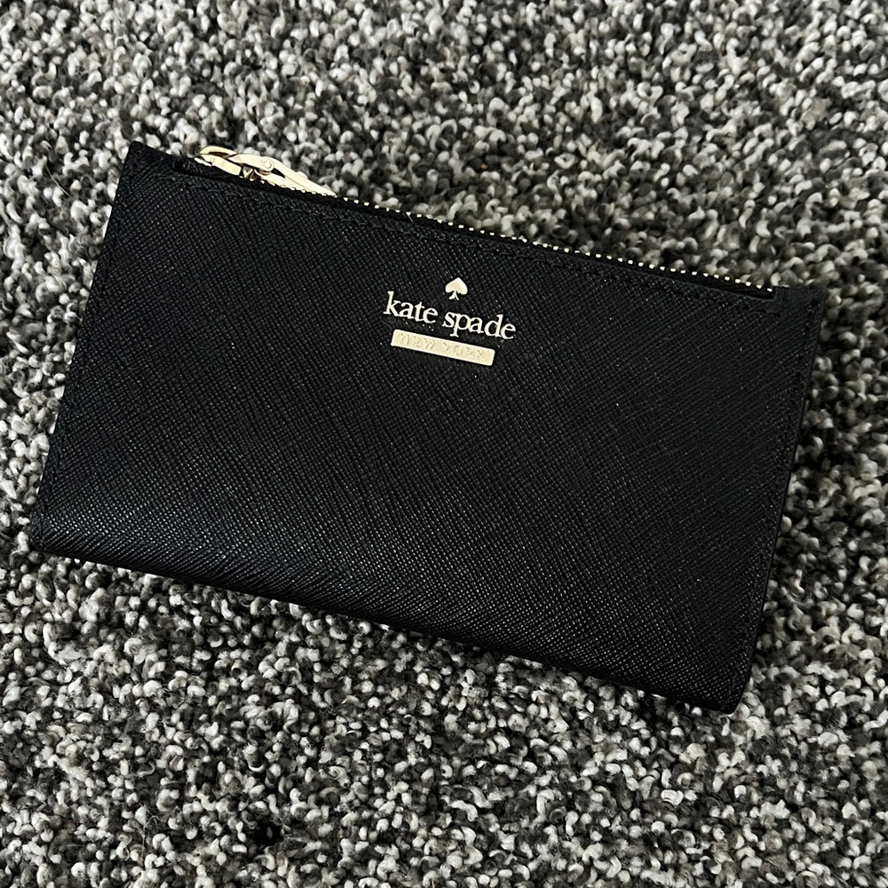 Kate Spade Black Zip Wallet